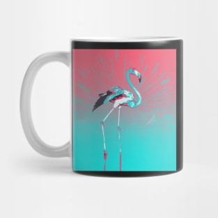 Retro Illustration Of Flamingo Mug